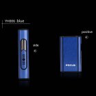 Aluminium Alloy Ejection Holder Portable Automatic Cigarette Case Windproof Metal Smoke Boxes blue JDYH006