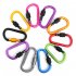 Aluminium Alloy Keychain Climbing Button Carabiner Safety Buckle Outdoor Camping Accessories red