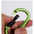 Aluminium Alloy Keychain Climbing Button Carabiner Safety Buckle Outdoor Camping Accessories Golden