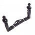 Aluminium Alloy Tray Stabilizer Rig for Underwater Camera Housing Case Diving Tray Mount for GoPro DSLR Smartphones black