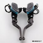 Aluminum 7 8  22mm Motorcycle Brake Clutch Master Cylinder Reservoir Hydraulic Lever Titanium