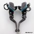 Aluminum 7 8  22mm Motorcycle Brake Clutch Master Cylinder Reservoir Hydraulic Lever Titanium