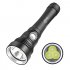 Aluminum Alloy 3 XHP70 Strong Light Diving  Flashlight Dive Torch Light Rechargeable D100 flashlight  without battery 