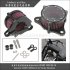 Aluminum Alloy Air Cleaner Intake Filter System Kit for  Sportster XL883 1200 Black