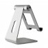 Aluminum Alloy Base Mobile Phone Ipad Table Holder Easy to Carry black