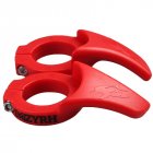 Aluminum Alloy Bicycle Deputy Handle Anti-slip Bike Secondary Handle with Lock Ring Kit red_One size