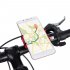 Aluminum Alloy Bicycle Phone Holder Motorcycle Handlebar Mount for 3 5 6 2  Smart Phone for iPhone Xs Max Xr X 8 Samsung Xiaomi red
