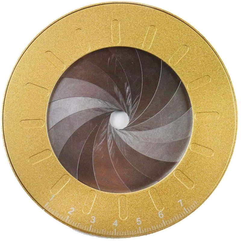 Aluminum Alloy Drawing Circles Geometric Tool Adjustable Diameter Circular Drawing Stencil Ring Ruler Gold