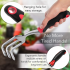 Aluminum Alloy Garden Tools with Ergonomic Handles Cultivator Hand Rake Shovels Red