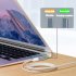 Aluminum Alloy Magnetic  Usb  C  Adapter 5521 Female Type C Female Quick Charge Adapter Compatible for Macbook Computer 5 5x2 1 Female to magsafe1