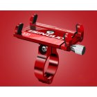 Aluminum Alloy Motorcycle Bike Bicycle MTB Handlebar Cell Phone GPS Holder Mount red