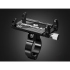 Aluminum Alloy Motorcycle Bike Bicycle MTB Handlebar Cell Phone GPS Holder Mount black