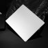 Aluminum Alloy Mouse Pad Double sided Metal Non slip Mousepad Gaming Mat  oxidized Frosted 220x180mm  gray