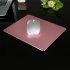 Aluminum Alloy Mouse Pad with Non Slip Rubber Bottom Gaming Mouse Mat Silver