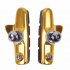 Aluminum Alloy Road Bike Brake Block C brake Fixed Cog Silent Brake Block Piece Water Guide Rubber Brake Piece Bicycle Accessories Gold