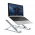 Aluminum Alloy Stand Adjustable Foldable Portable Bracket Non slip Cooling Holder for Laptop Notebook MacBook Computer Lifting  Silver