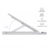 Aluminum Alloy Stand Adjustable Foldable Portable Bracket Non slip Cooling Holder for Laptop Notebook MacBook Computer Lifting  Silver