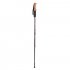 Aluminum Alloy Straight Retractable 3 Sections Hiking Pole Mountaineering Stick with Wood Handle