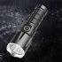 Aluminum Alloy Strong Light Flashlight Type c Rechargeable Super Bright Led Flashligh With Attack Head Flashlight   USB cable  without battery 