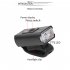 Aluminum Alloy T6 Strong Light Bicycle  Light With Built in Battery Usb Charging Led Cycling Light Small