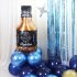 Aluminum Foil Blue Balloon Garland Hanging Banner Whiskey Shape Balloon For Party Venue Decoration  Props 87PCS Whiskey Set