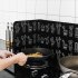 Aluminum Foil Heat Insulation Oil Baffle Splashing Guard for Kitchen Stove Cooking  white