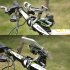Aluminum Motorcycle Bike Bicycle MTB Handlebar Cell Phone GPS Holder Mount blue