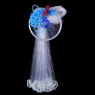 Aluminum Ring Cast Nets 2 4m  4 8m Easy Throw Fly Fishing Net Tool Small Mesh Outdoor Hand Throw Catch Fish Network White monofilament 2 4 meters