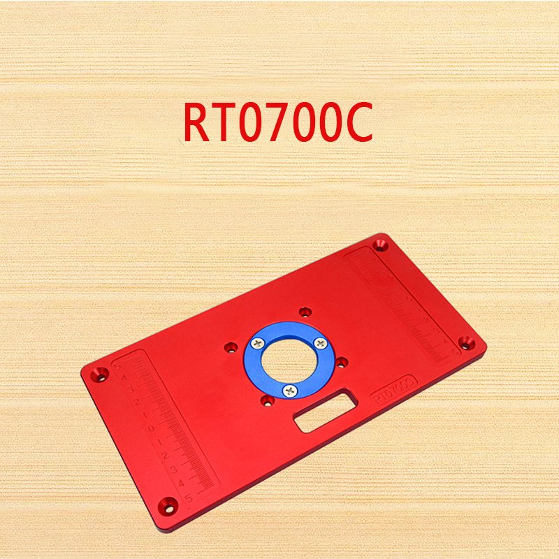 Aluminum Router Table Insert Plate w/ 2 Router Insert Rings