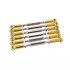 Aluminum Turnbuckle Rod Linkage Steering Rods for RC 1 10 1 8 Redcat HSP ZD Racing HPI HOBAO  Truck Buggy truggy Upgrade Parts Gold
