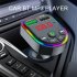 Ambient Light Bluetooth compatible 5 0 Fm Transmitter Car  Mp3  Player Wireless Audio Receiver Handsfree Dual Usb Fast Charger F5 black