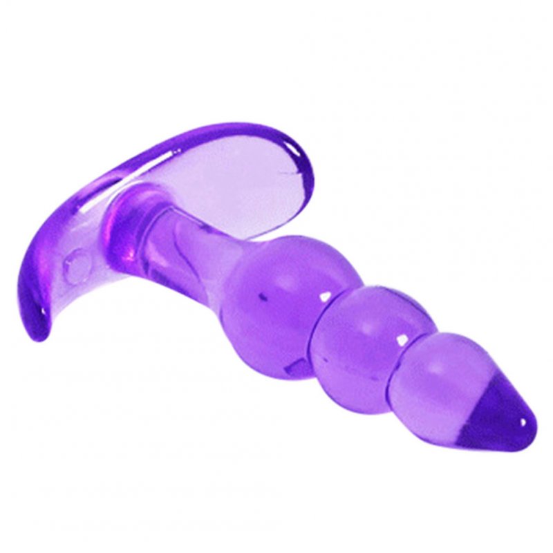 Anal Backyard toy Dildo Adult sex toys NO vibrator butt plug silicone Anal Butt Plug G-Spot Stimulation Suction Cup Jelly purple