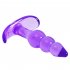 Anal Backyard toy Dildo Adult sex toys NO vibrator butt plug silicone Anal Butt Plug G Spot Stimulation Suction Cup Jelly purple