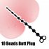Anal Beads Silicone Anal Plug With 10 Balls  Anal Chain Butt Plug With Safe Pull Ring Anal Butt Plug Adults Erotic Toys For Woman Gay Men Anus Dilator Intimate 