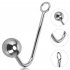 Anal Hook with 2 Interchangeable Balls Stainless Steel Anal Hook for Men Women Anal Toy