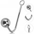 Anal Hook with 2 Interchangeable Balls Stainless Steel Anal Hook for Men Women Anal Toy