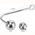 Anal Hook with 2 Interchangeable Balls Stainless Steel Anal Hook for Men Women Anal Toy