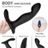 Anal Vibrator Prostate Massager with Finger Movement Technology 9 Vibration Modes Wireless Control black Non remote version