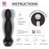Anal Vibrator Prostate Massager with Finger Movement Technology 9 Vibration Modes Wireless Control black Non remote version
