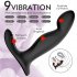 Anal Vibrator Prostate Massager with Finger Movement Technology 9 Vibration Modes Wireless Control black Non remote version