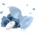 Anal Vibrators Butt Plug 10 Modes Sex Toy Vibrating Rose Remote Control Rose Base Waterproof Silicone Rose Adult Toys Green remote control aluminum foil bag