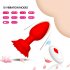Anal Vibrators Butt Plug 10 Modes Sex Toy Vibrating Rose Remote Control Rose Base Waterproof Silicone Rose Adult Toys Pink APP aluminum foil bag