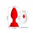 Anal Vibrators Butt Plug 10 Modes Sex Toy Vibrating Rose Remote Control Rose Base Waterproof Silicone Rose Adult Toys Pink APP aluminum foil bag