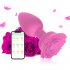 Anal Vibrators Butt Plug 10 Modes Sex Toy Vibrating Rose Remote Control Rose Base Waterproof Silicone Rose Adult Toys Purple remote control aluminum foil bag