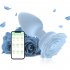 Anal Vibrators Butt Plug 10 Modes Sex Toy Vibrating Rose Remote Control Rose Base Waterproof Silicone Rose Adult Toys Purple remote control aluminum foil bag