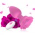 Anal Vibrators Butt Plug 10 Modes Sex Toy Vibrating Rose Remote Control Rose Base Waterproof Silicone Rose Adult Toys Purple remote control aluminum foil bag