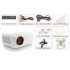 Android 4 1 HD Video Projector with Wi Fi   Turn your living room into a real home theater with image projection of up to 250 Inch on your wall