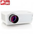 Android 4 4 HD Projector with 3000 Lumens  2000 1 contrast as well as a 1 5GHz Quad Core CPU  WiFi and 8GB of Internal Memory 
