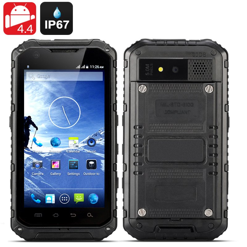 Android Rugged Smartphone 'Ox II' (Black)