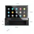 Android 9 1 1 Din Car Radio GPS Navigation 7 inch HD Retractable Screen System 2 16G Multimedia Video Player Black